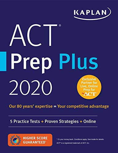 ACT Prep Plus 2020: 5 Practice Tests