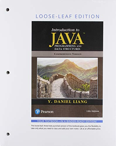 Introduction to Java Programming and Data Structures