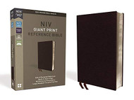 NIV Reference Bible Giant Print Bonded Leather Burgundy Red Letter