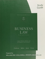 Study Guide For Business Law by Kenneth W Clarkson
