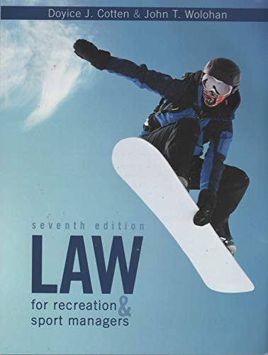 Law for Recreation and Sport Managers