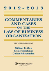 Commentaries and Cases on the Law of Business Organization - Statutory Supplement
