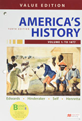 America's History Value Edition Volume 1