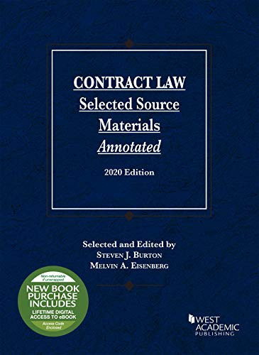 Contract Law Selected Source Materials Annotated