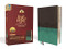 NIV Life Application Study Bible Personal Size Leathersoft Gray/Teal Red Letter Edition