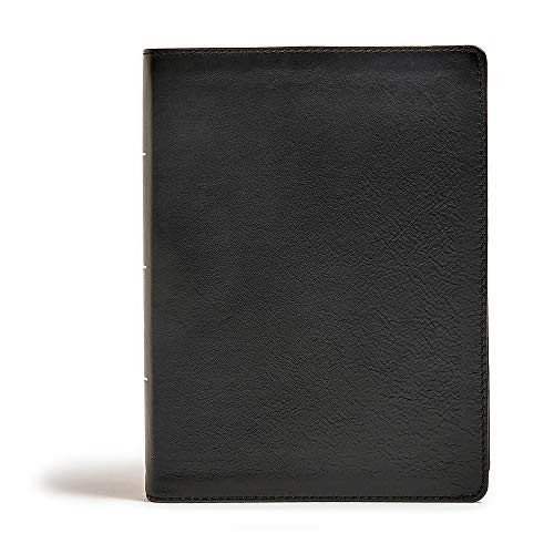 CSB Tony Evans Study Bible Black Genuine Leather Indexed Black