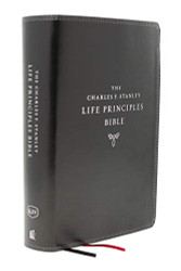 KJV Charles F. Stanley Life Principles Bible Leathersoft Black Thumb