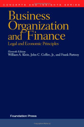 Business Organization And Finance Legal And Economic Principles 11Th