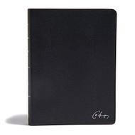 KJV Spurgeon Study Bible Black Genuine Leather