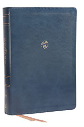 NKJV Woman's Study Bible Leathersoft Blue Red Letter Full-Color Edition