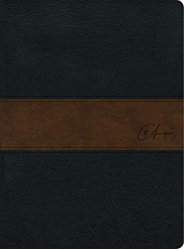 RVR 1960 Biblia de estudio Spurgeon negro/marron