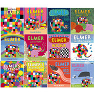 Elmer 12 Classic Picture Books Collection Set by David McKee