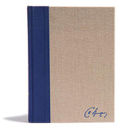 KJV Spurgeon Study Bible Navy/Tan Cloth Over Board Black Letter