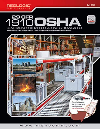 Mancomm's OSHA General Industry CFR 1910 July 2020 Book