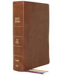 NET Bible Full-notes Edition Genuine Leather Brown Comfort Print