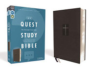 NIV Quest Study Bible Leathersoft Black Comfort Print
