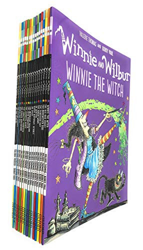 Winnie and Wilbur Series 16 Books Bag Collection Set By Valerie Thomas