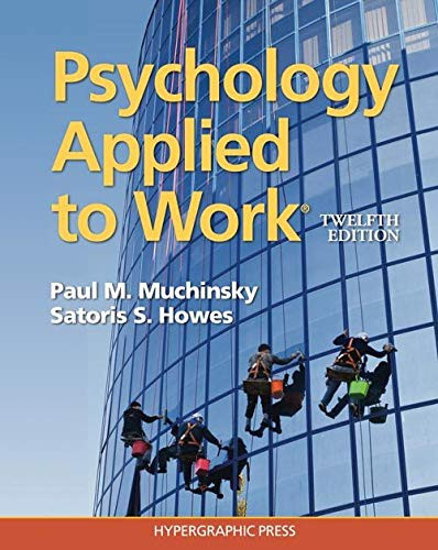 Psychology Applied to Work???