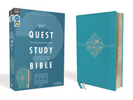 NIV Quest Study Bible Leathersoft Teal Comfort Print