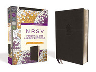 NRSV Personal Size Large Print Bible with Apocrypha Leathersoft Black Comfort Print