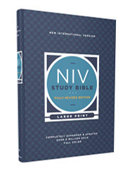 NIV Study Bible Fully Large Print Red Letter Comfort Print