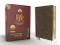 NIV Life Application Study Bible Bonded Leather Brown Red Letter