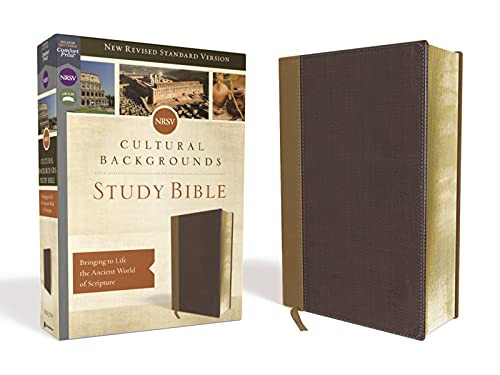 NRSV Cultural Backgrounds Study Bible Leathersoft Tan/Brown Comfort Print