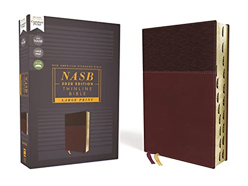 NASB Thinline Large Print Leathersoft Red Letter Bible