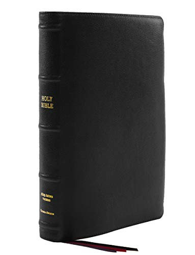 KJV Thinline Bible Giant Print Premier Goatskin Leather Black Premier