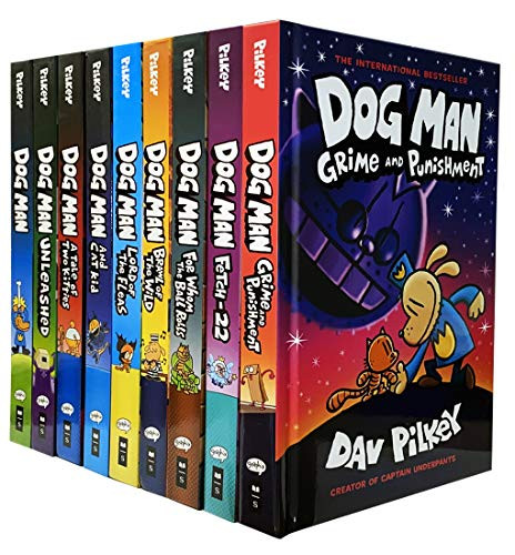 Dog Man Series 9 Books Collection Set