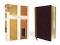 KJV Amplified Parallel Bible Large Print Leathersoft Tan/Burgundy Red Letter