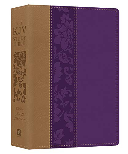 KJV Study Bible - Large Print Violet Floret