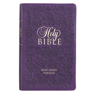 KJV Holy Bible Giant Print Standard Bible Purple Faux Leather Bible