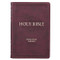 KJV Holy Bible Thinline Large Print Bible Burgundy Faux Leather