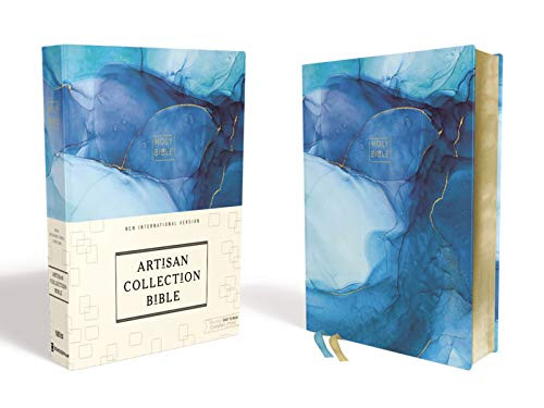 NIV Artisan Collection Bible Cloth over Board Blue Art Gilded Edges