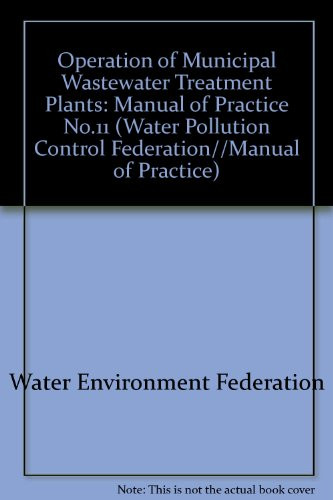 Operation of Municipal Wastewater Treatment Plants