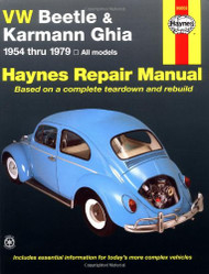 VW Beetle and Karmann Ghia 1954 through 1979 All Models