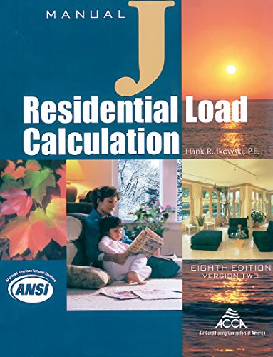 Residential Load Calculation Manual J Version 2.50