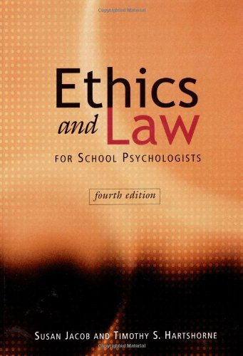 Ethics and Law for School Psychologists