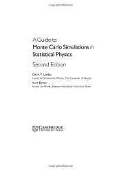 Guide to Monte Carlo Simulations In Statistical Physics