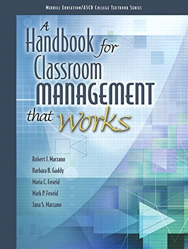 Handbook for Classroom Management that Works