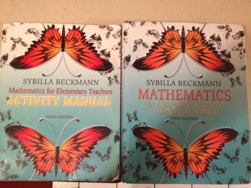 Activity Manual For Mathematics For Elementary Teachers