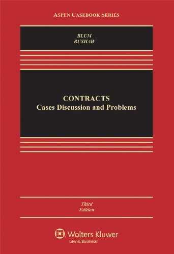 Contracts: Cases Discussions and Problems