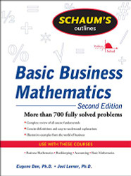 Schaum's Outline of Basic Business Mathematicsd