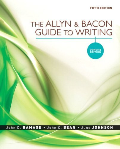Allyn and Bacon Guide to Writing Concise Edition