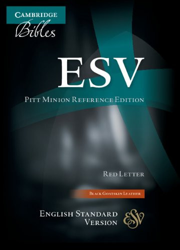 ESV Pitt Minion Reference Edition ES446:XR black goatskin leather