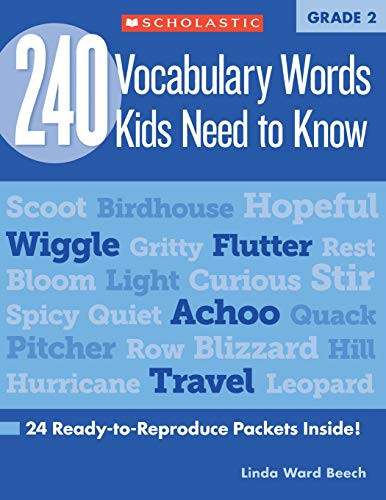 240 Vocabulary Words Kids Need to Know Grade 2