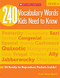 240 Vocabulary Words Kids Need to Know Grade 6