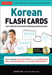 Korean Flash Cards Kit: Learn 1000 Basic Korean Words and Phrases