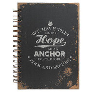 Distressed Design Hebrews 6:19 Wirebound Journal
